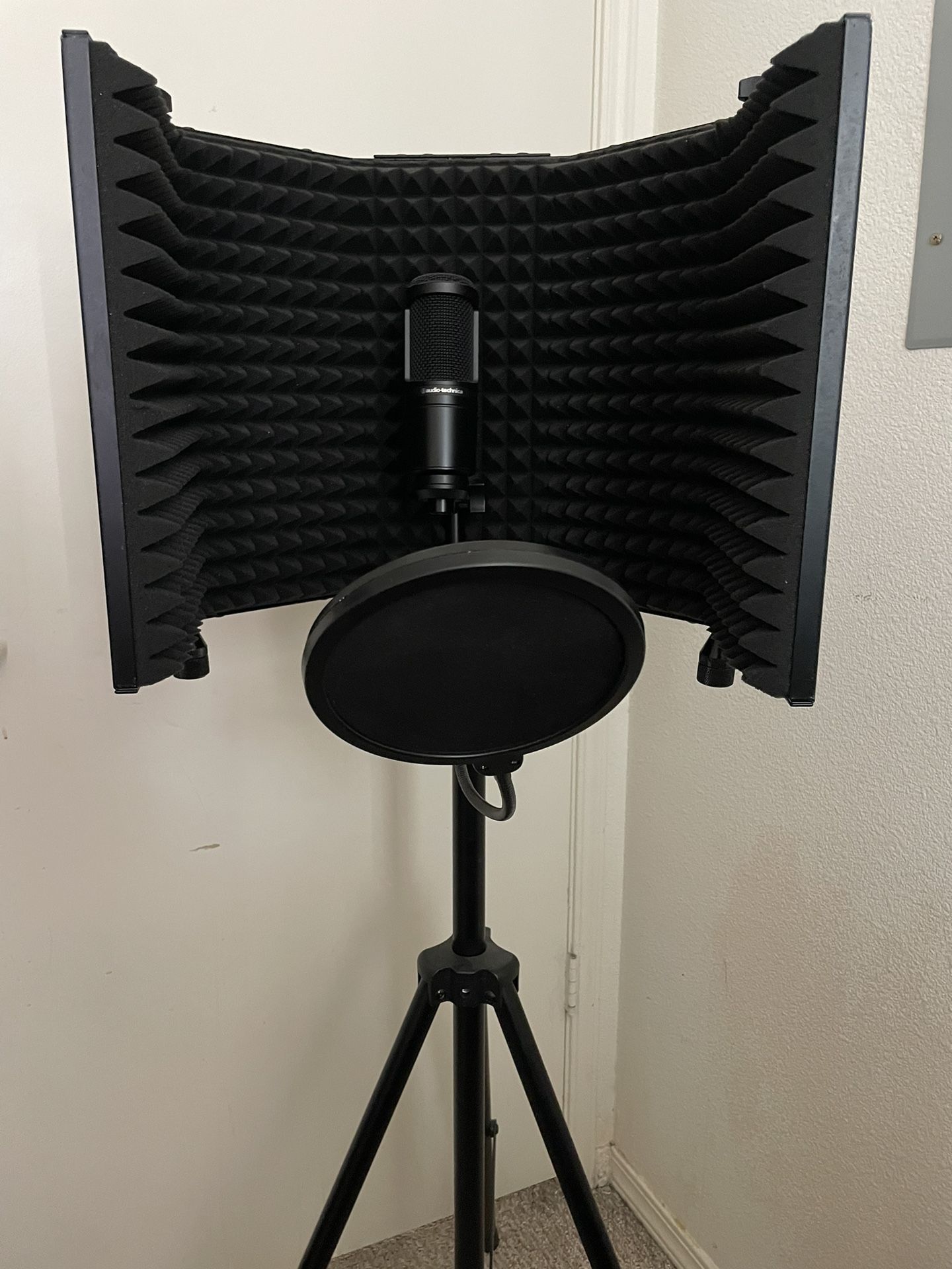 Audio Technica Mic (at2020) With Axcess Ables Mic Stand