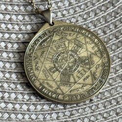 Bronze Seal of The 7 Archangels Pendant