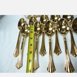 Gold Silverware Set