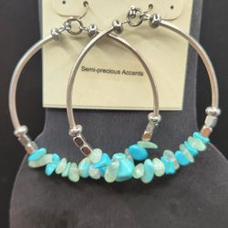 Kenneth Cole New York Turquoise earrings New w/ Tags