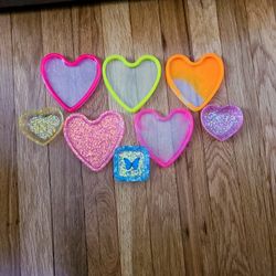 NEON HEART TRINKET TRAY - RING TRAY - BATHROOM TRAY - ENTRY WAY TRAY - GIFT - UNIQUE GIFT