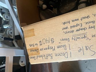 Dozen used merganzer speacialty decoys