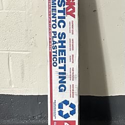 Husky Plastic Sheeting 4 MIL 10 X 100 Ft