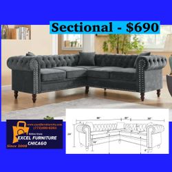 🌺FREE DELIVERY🌺Brand New Sectional Sofa Couch 