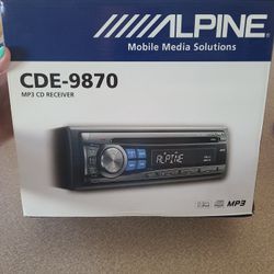Alpine CDE-9870 Receiver 