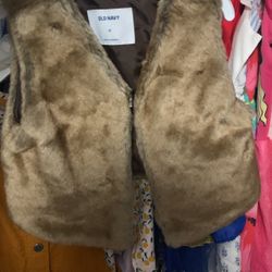 Old Navy 4t Fur Vest