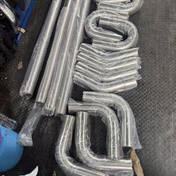 16pcs 3” Inch Stainless Steel Universal Exhaust Piping DIY 