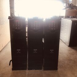 Lot of 3 APC Smart UPS RT6000 Model SURTD6000RMXLP3U