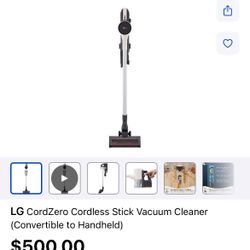 LG Vacuum Stick Convertible  To Handheld
