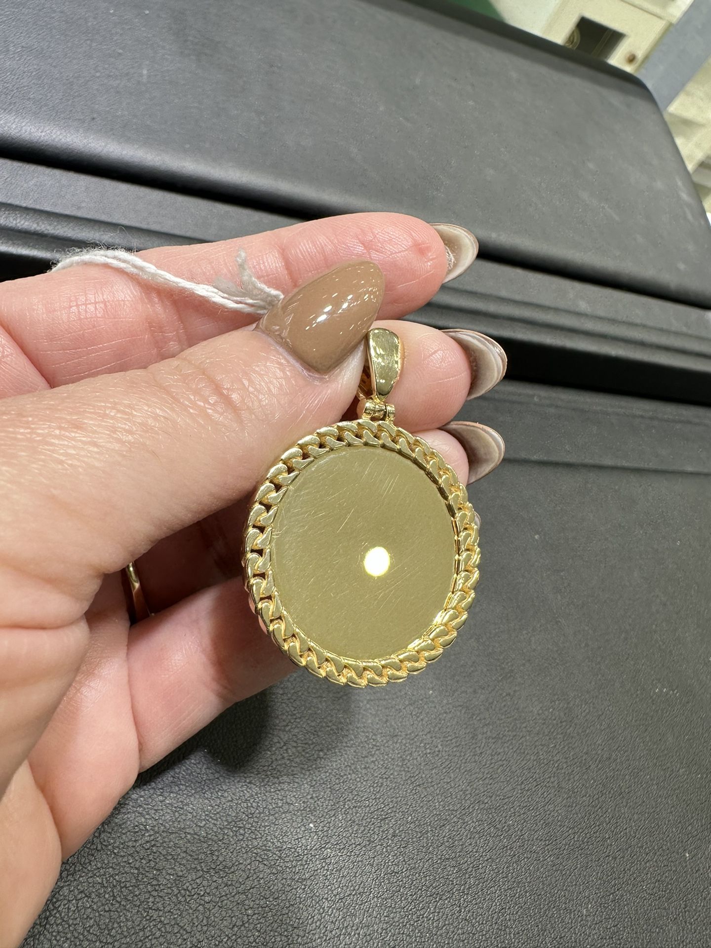 14k DOUBLE FACE PICTURE PENDANT