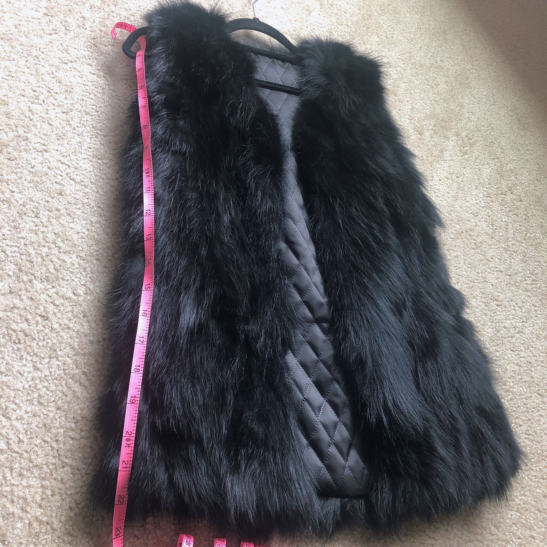 Fur Vest Women Size S
