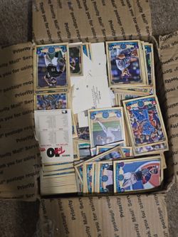 Sports card collection.