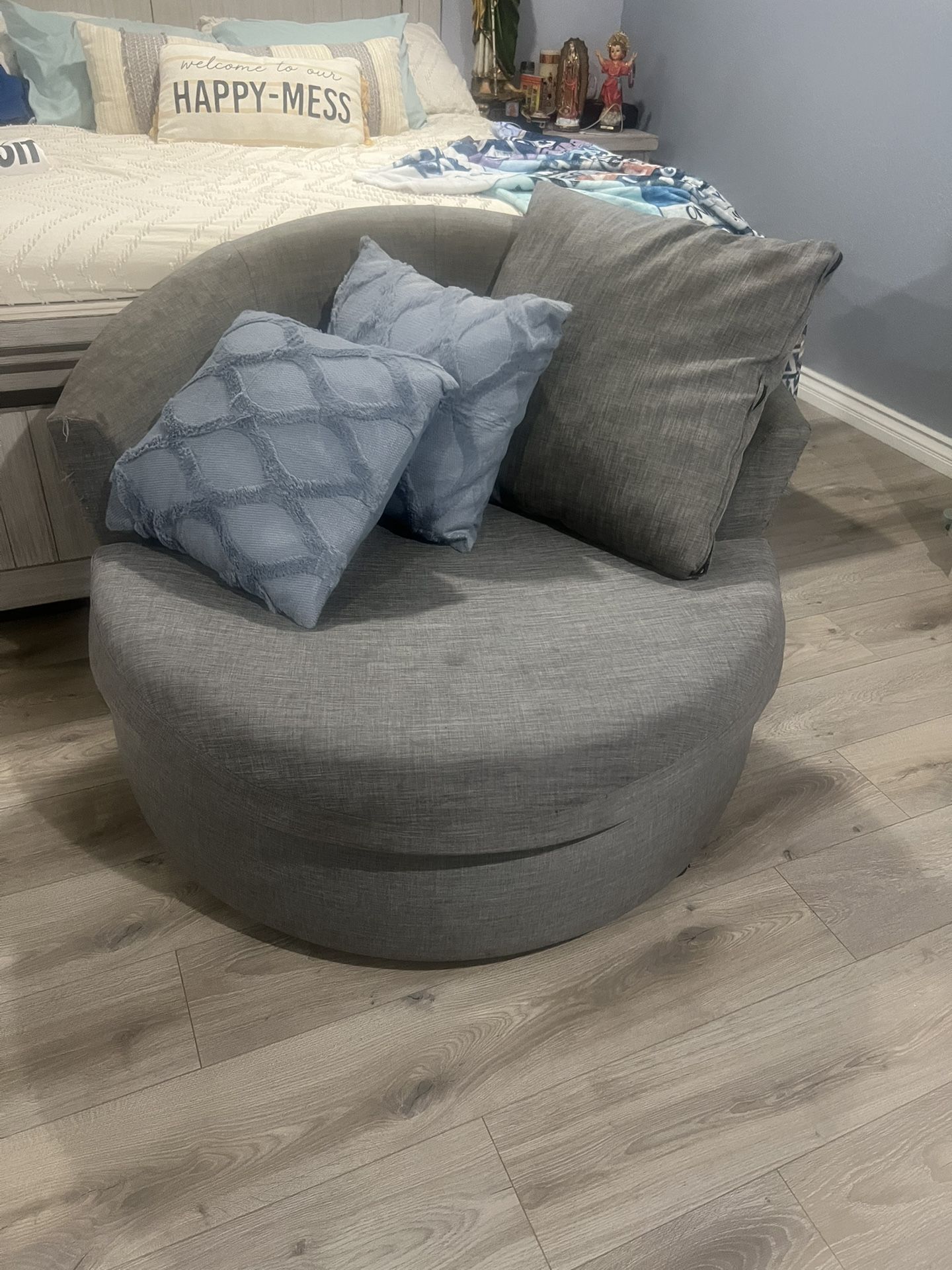Grey Round Sofa