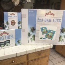 Margaritaville corn, tossing Games and disc duel And Hook Ring Games