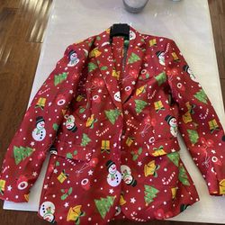 Christmas Suit And Tie With Lights 