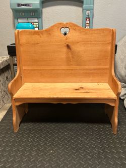Kids wooden bench