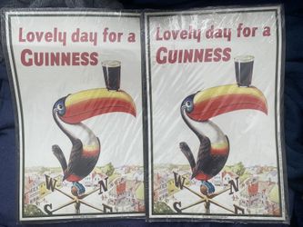 2 Guinness Beer Cardboard Posters