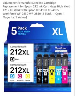 Valuetoner Remanufactured Ink Cartridges for Epson 212XL