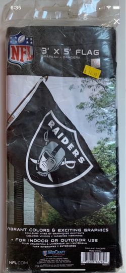 RAIDERS FLAG 3’x5’ NEW