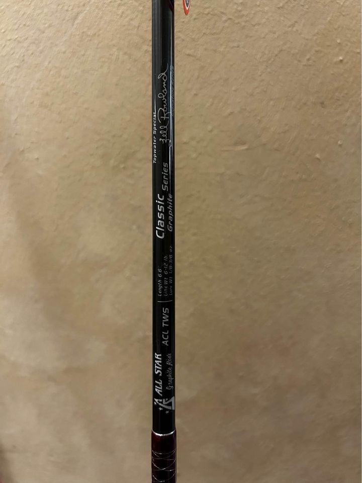 All Star Zell Rowland Classic Series Topwater Special ACL TWS 6’6” Fishing Rod