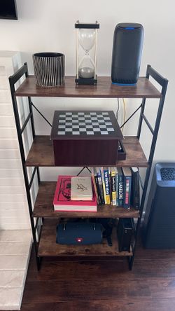 📚 Modern Rustic Bookshelf – Excellent Condition! ✨
