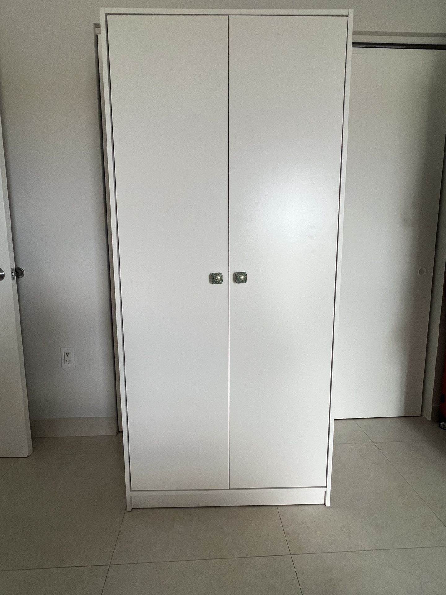 Wardrobe White 2 Doors 