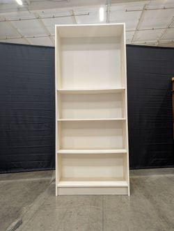 Used White Bookcase with Missing shelf