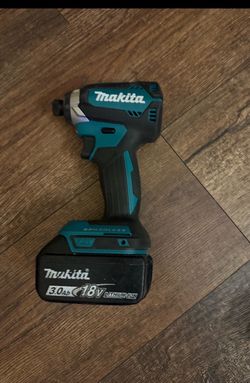 Makita drill and battery