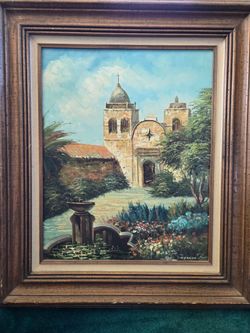 Original oil painting - frame