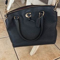 Coach Black  Leather Bag