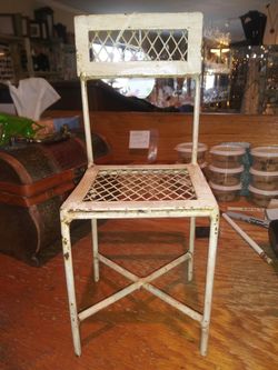 Vintage Inspired 11" Tall Miniature Decorative Chair