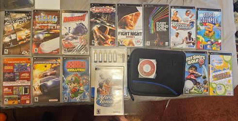 PSP Game Collection 14 Games + Case + Accessories - $150