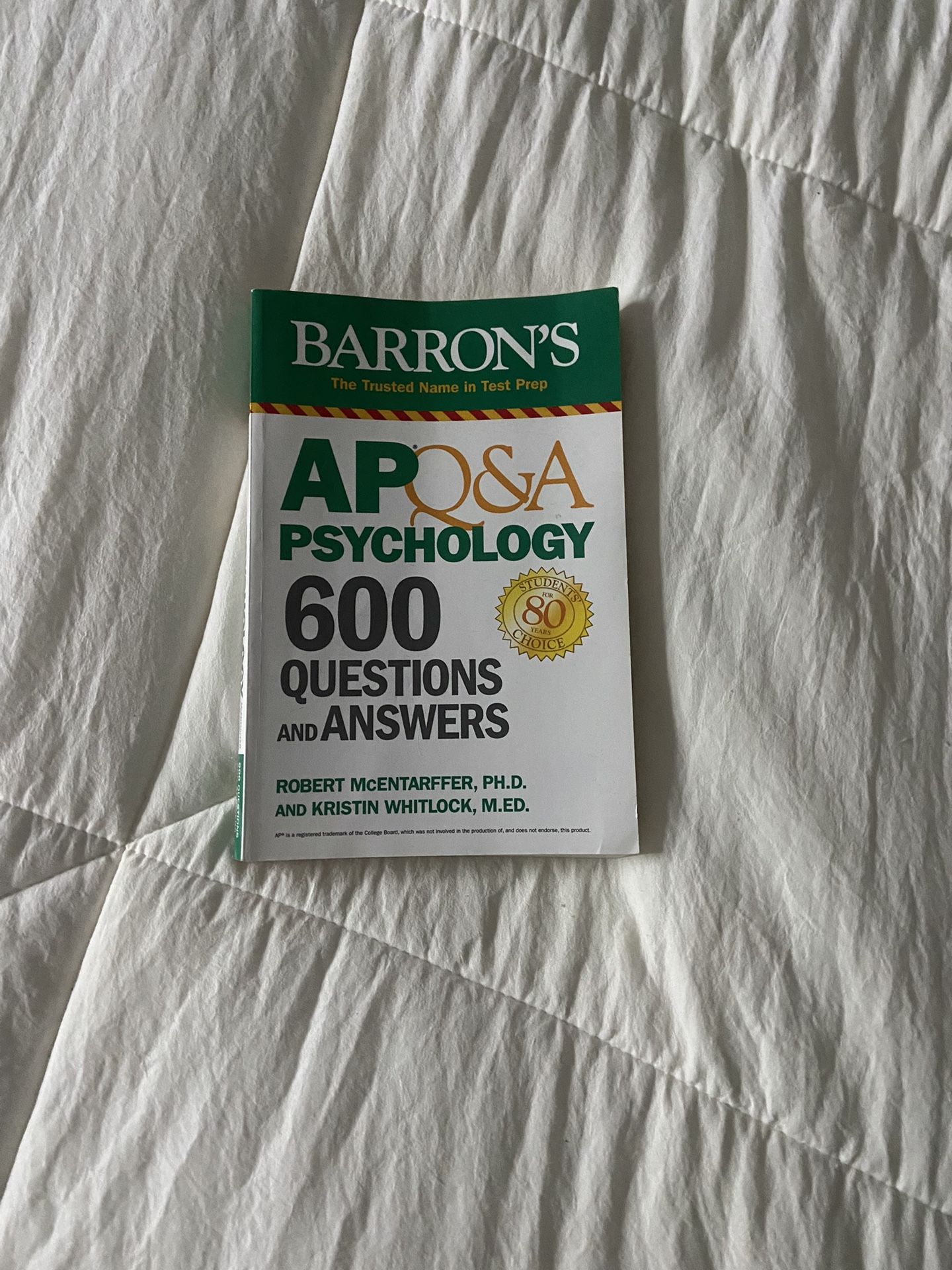 Barron’s AP Q&A Psychology: 600 Questions and Answers 2021 - $21.99 —> $14