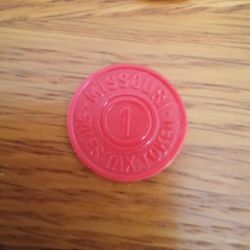 Vintage Missouri Sales Tax Token 1 Plastic Red (set of 196)