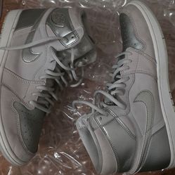 Nike Air Jordan 1 Grey Silver White Size 11