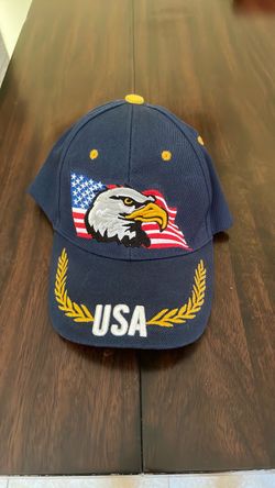 USA Embroidered Bald Eagle Baseball Cap