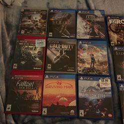 Mix Of PS4 Games+ A Few PS3 Games 