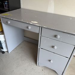 Vintage Kids Desk with Drawers – Great for a Refurb or Playroom Makeover