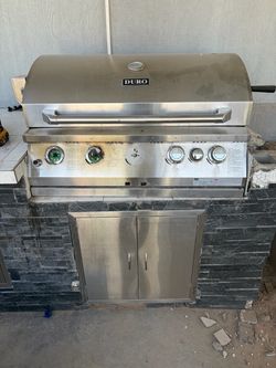 Build in gas grill
