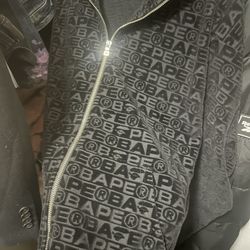 Bape lux Sport Pattern Shark Relaxed Fit Full Zip Up Hoodie