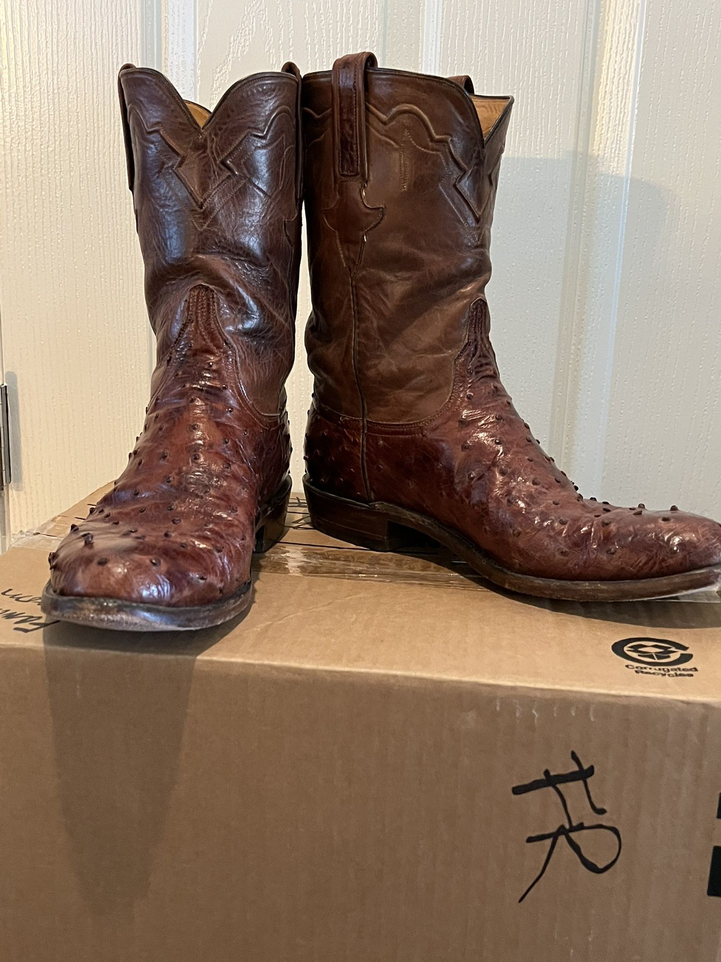 Lucchese Ostrich Boots
