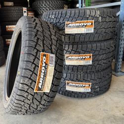 285/45/22 Arroyo Tamarock All Terrain New Tires Installed And Balanced 