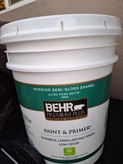 Behr Premium Plus Interior Semi-Gloss Paint 5 Gallon