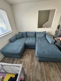 Blue couch