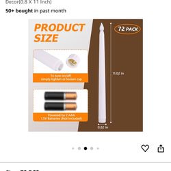 Flameless Taper Candles