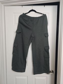 Green sweatpants