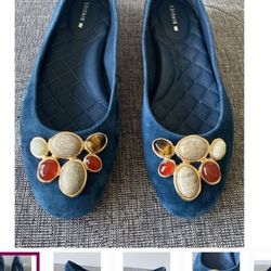 Never used  flat blue shoes by Birdies