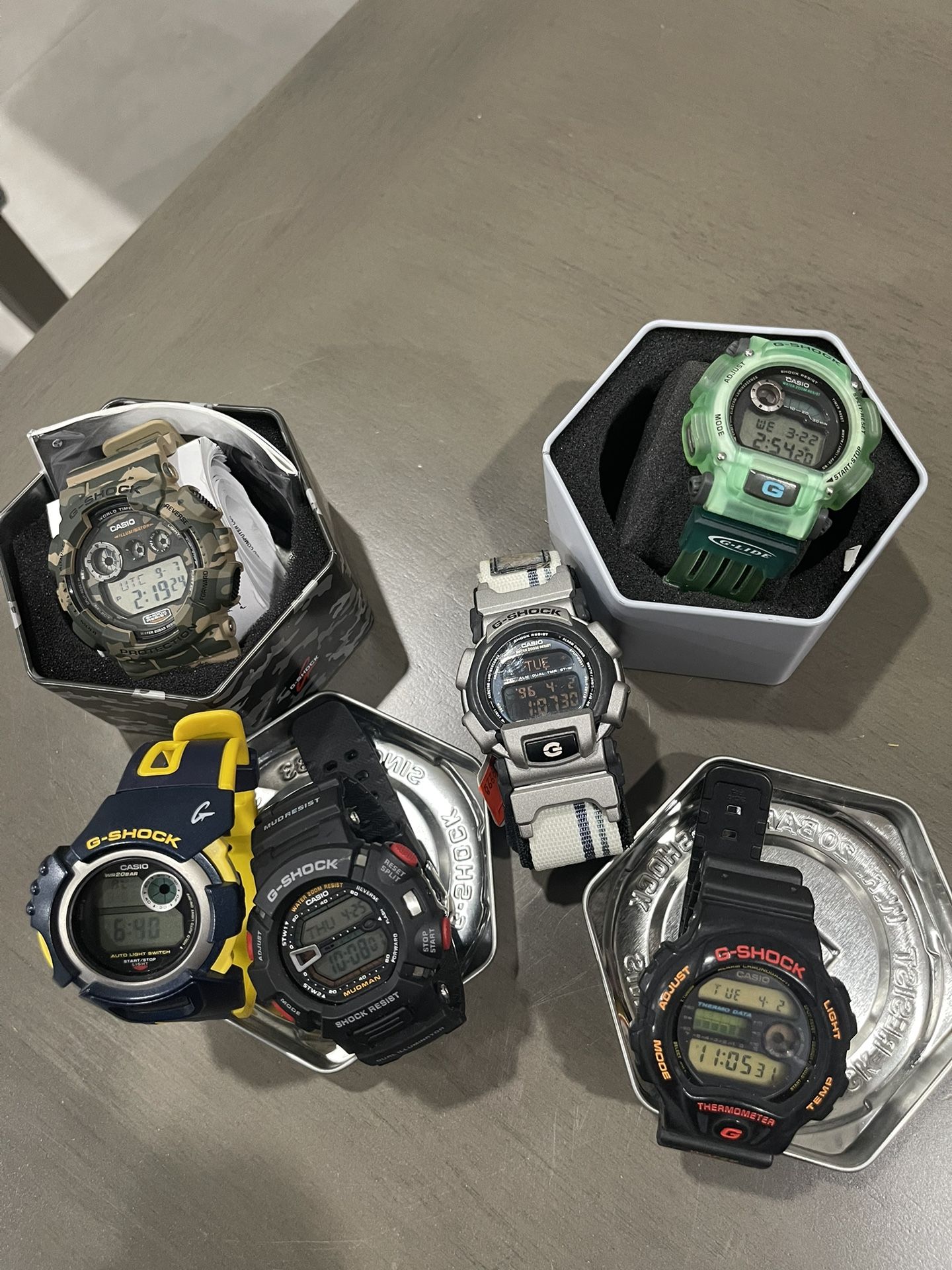 G-Shock Watches Various Colors