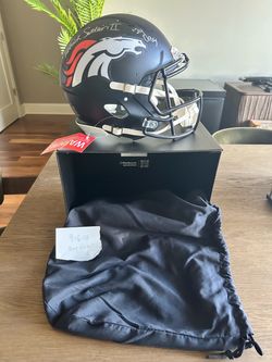 Under Wraps Patrick Surtain II Denver Broncos Autographed Riddell Speed Authentic Helmet 2024 DPOY Inscribed