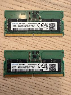 Samsung 8GB DDR5 SODIMM RAM – 2 Sticks